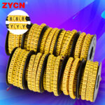 Ten rolls of digital letter number tubes - Image 2