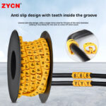 Ten rolls of digital letter number tubes - Image 5