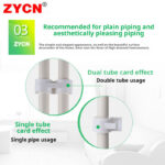 PE plastic pipe clamp - Image 3