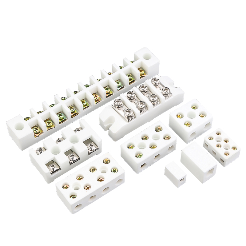 陶瓷接线端子 白底 Ceramic-style terminal blocks - Image 1