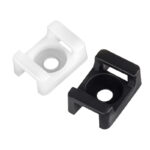 Saddle cable tie fixing seat