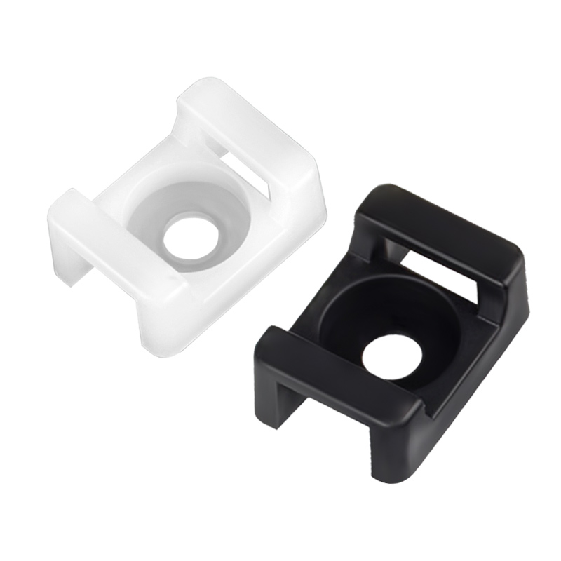 马鞍扎带固定座 白底 Saddle cable tie fixing seat - Image 1