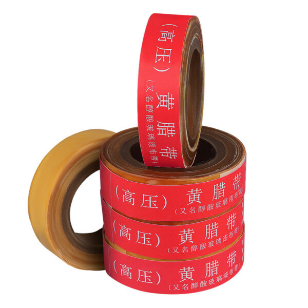 High-voltage insulating yellow wax tape