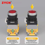 LA38-11DS Self-locking/Self-resetting Pushbutton Switch - Image 2