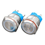 Blue Base Metal Push Button Switch